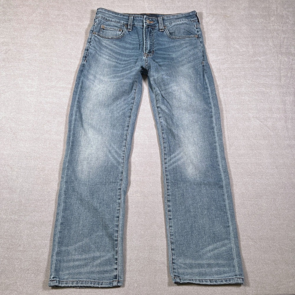 Aeropostale Straight Leg Stretch Mid Rise Denim Jeans Mens 30x30 Blue Cotton